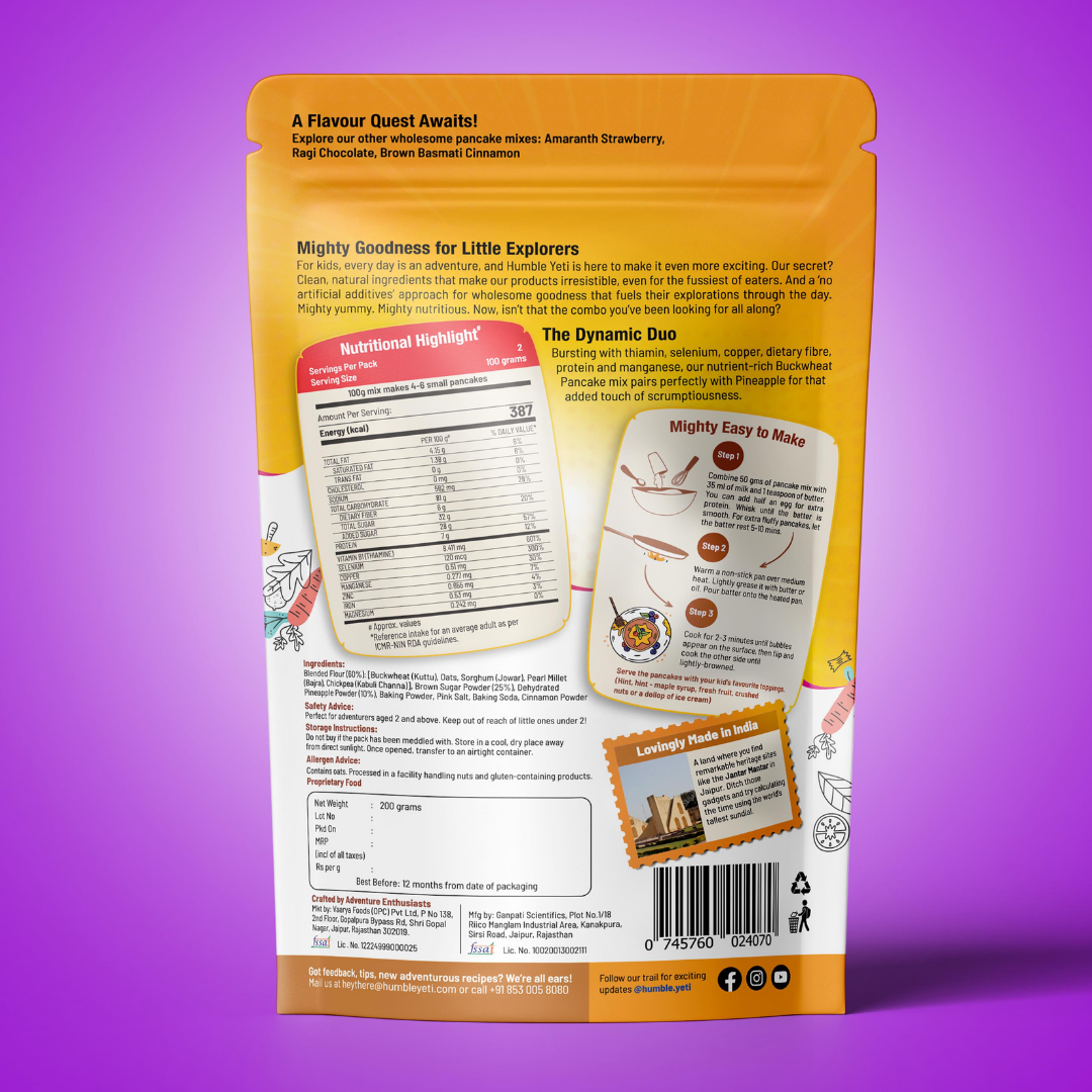 Buckwheat Pineapple Paradise Pancake Mix