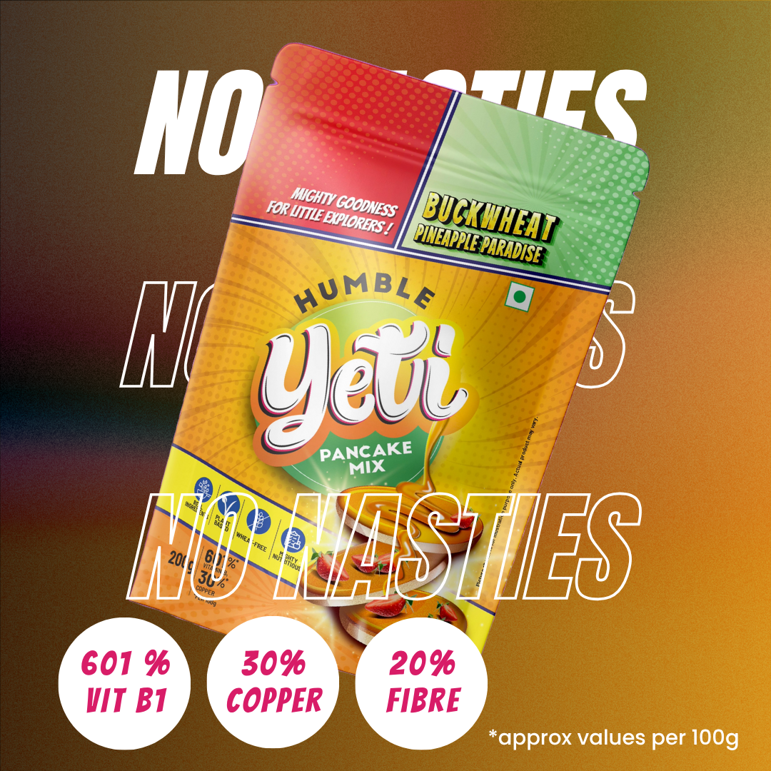 Humble Yeti Buckwheat Pineapple pancake mix nutritional information