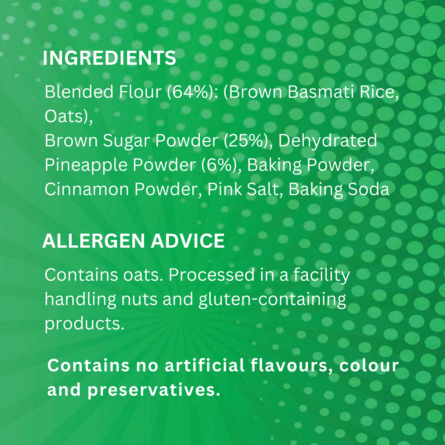 Brown Basmati Cinnamon Odyssey Pancake Mix